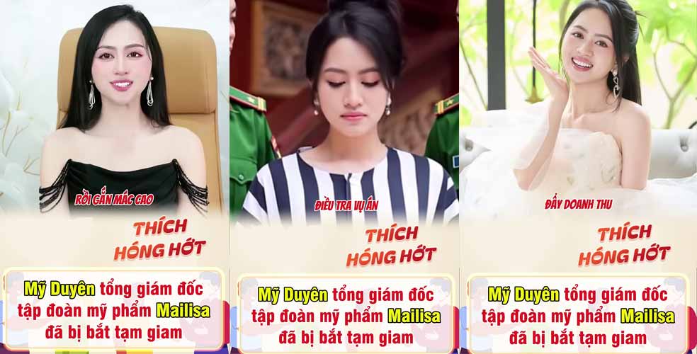 HOT CLIP Mỹ Duyên tổng giám đốc tập đoàn mỹ phẩm Mailisa đã bị gọi tên, Clip hot girl Mỹ Duyên con dâu Mailia bị bắt, Clip Mỹ Duyên tổng giám đốc Mailisa bị bắt, Clip Mỹ Duyên Mailisa là ai, Clip thông tin về Mỹ Duyên con dâu Mailisa, Mỹ Duyên con dâu Mailisa giờ ra sao, Mỹ Duyên Mailisa, VIDEO TIN TỨC MỚI NHẤT vụ thẩm mỹ viện Mailisa, Khối tài sản khủng của vợ chồng Mailisa, Clip thông tin mới nhất vụ chủ thẩm mỹ viện Mailisa bị khởi tố, VIDEO THÔNG TIN MỚI NHẤT vụ việc thẩm mỹ viện Mailisa, Tin tức mới nhất về thẩm mỹ viện Mailisa, Thẩm mỹ viện Mailisa là ai, Tại sao Mailisa bị khởi tố, Vì sao thẩm mỹ viện Mailisa bị bắt, Clip tin tức, Tin tức teen, Tin tức nóng 24h trong ngày, Clip pháp luật, Clip tin tức pháp luật, Clip Pháp Luật