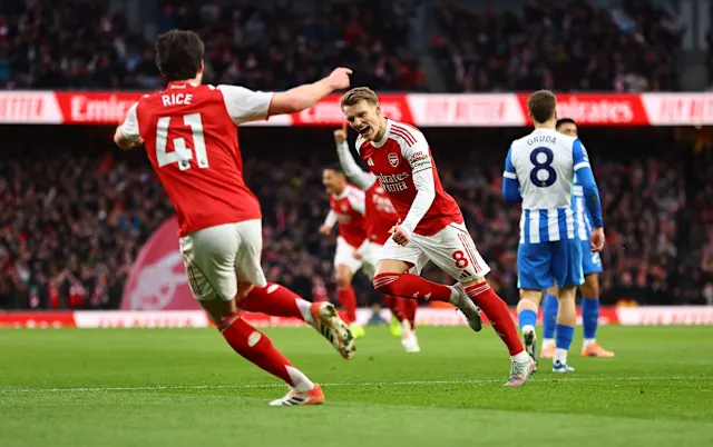 Arsenal secured a 2-1 victory over Brighton at the Emirates Stadium on Saturday, with goals from Martin Odegaard and Georginio Rutter, to reclaim the top spot in the Premier League. WATCH Arsenal 2-1 Brighton Full Extended Higlights & Goals 2025.12.27, Premier League Full Goals Highlight, Premier League Full Highlight, Video Arsenal 2-1 Brighton Highlights, Arsenal Full Goals Highlight, Brighton Full Goals Highlight, Latest Football Full Highlights, Latest Football Highlights, Result Football Today 2025-12-27, Kết quả bóng đá hôm nay 2025-12-27, Trực tiếp bóng đá ngoại hạng Anh, Clip kết quả bóng đá Ngoại Hạng Anh hôm nay, Xem trực tiếp bóng đá ngoại hạng Anh, Clip bóng đá ngoại hạng Anh, Xem bóng đá trực tiếp ngoại hạng Anh