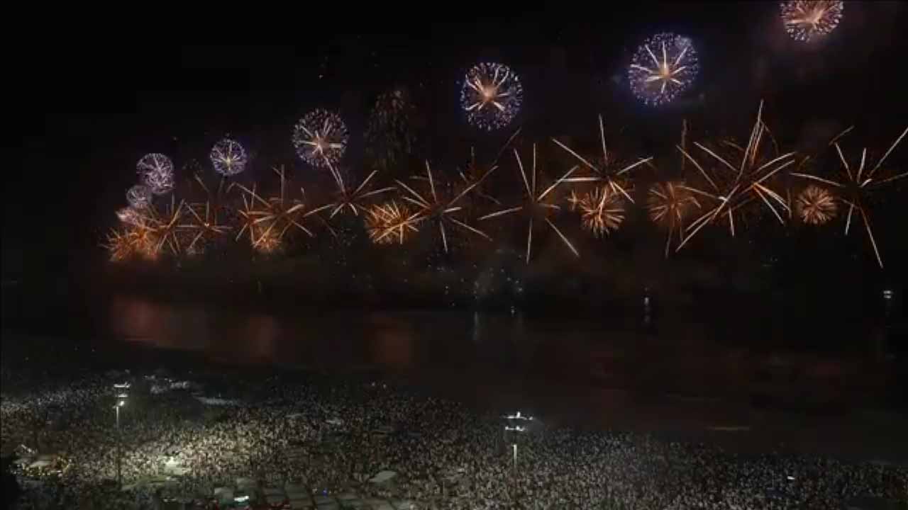Fireworks light up the sky above Rio de Janeiro's Copacabana Beach as more than two million people were expected to gather for what authorities have called the world's biggest New Year's Eve party. Fireworks Light Up Copacabana as Over Two Million Celebrate New Year’s Eve in Rio, Rio de Janeiro Welcomes the New Year with Massive Fireworks at Copacabana Beach, World’s Biggest New Year’s Eve Party: Fireworks Over Copacabana Beach in Rio, New Year’s Eve Fireworks in Rio de Janeiro Draw Over Two Million People, Copacabana Lights Up: Rio’s Spectacular New Year’s Eve Fireworks, Two Million Celebrate New Year’s Eve Under Fireworks in Rio, Fireworks in Rio, Silence in Kyiv: Two New Year’s Eves, One World, While Rio Celebrates with Fireworks, Kyiv Welcomes the New Year in Silence, Video New York Happy New Year 2024, Happy New Year Australia Welcomes 2024 With Fireworks VIDEO, Video Happy New Year 2024, Happy New Year 2026 Around The World, Hot news today on the world, Shock news today, Hot news today, News hot today, Post news hot today, Today news Video, Latest today news video