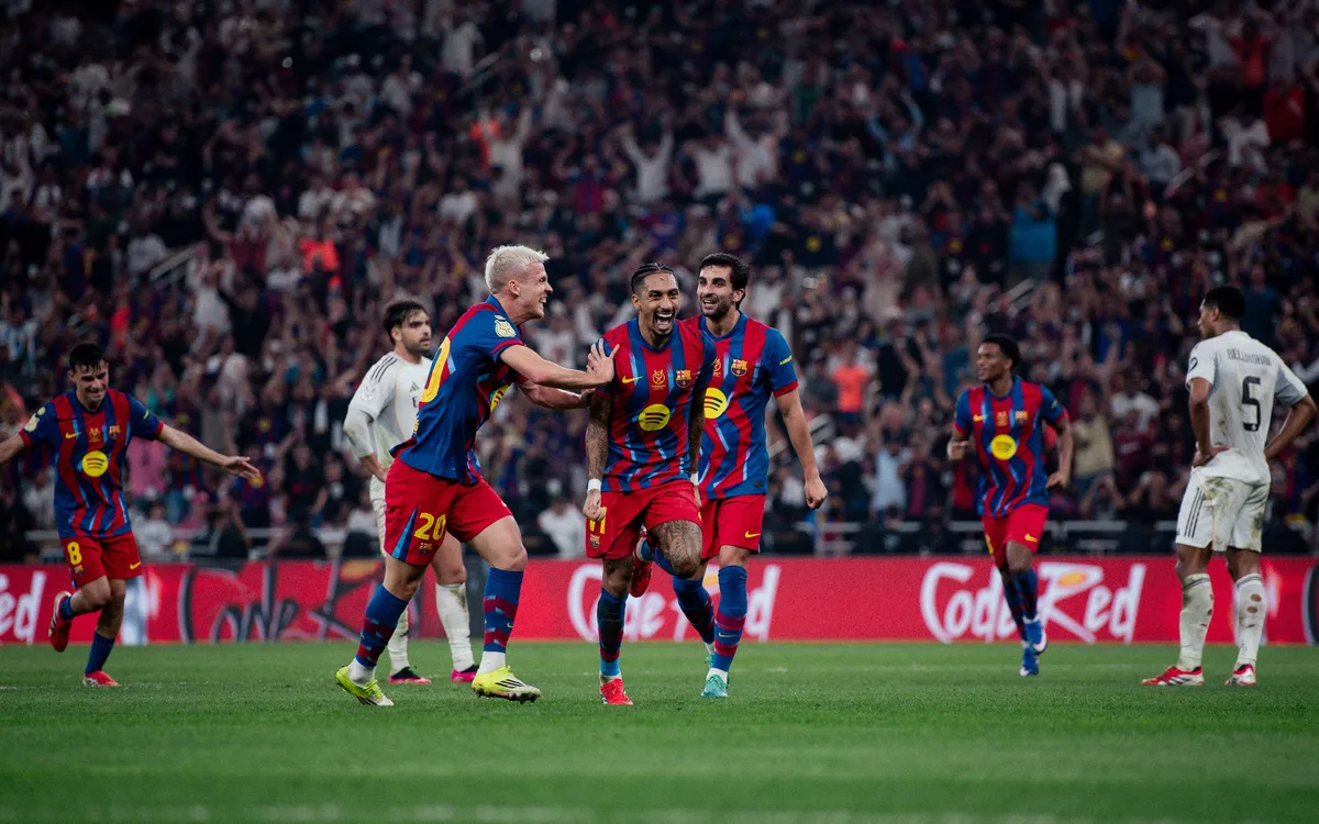 Barcelona vs Real Madrid, Barcelona 3-2 Real Madrid, Spanish Super Cup 2026, Spanish Super Cup Final, El Clasico 2026, Barcelona vs Real Madrid Final, El Clasico Highlights, Barcelona Champions, Real Madrid vs Barcelona, Spanish football, WATCH HIGHLIGHTS Barcelona 3-2 Real Madrid Extended All Goals 2026.01.11, Video Barcelona 3-2 Real Madrid highlights, See Barcelona vs Real Madrid result, Super Cup Full Goals Highlights, Spanish Super Cup, Barcelona Full Goals Highlight, Real Madrid Full Goals Highlight, Latest Football Highlights, Latest Football Full Highlights, Result Football Today 2026-01-11, Kết quả bóng đá hôm nay 2026-01-11