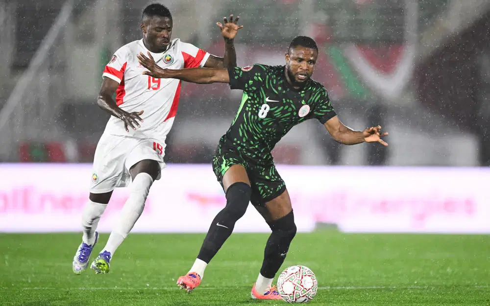 Victor Osimhen scored a brace to help Nigeria secure a resounding victory over Mozambique, thus advancing to the quarter-finals of the 2025 Africa Cup of Nations, WATCH Nigeria 4-0 Mozambique Full Highlights Extended 2026.01.05, Africa Cup Highlights, Africa Cup Football, Video Nigeria 4-0 Mozambique Highlights, Nigeria Full Goals Highlight, Mozambique Full Goals Highlights, Latest Football Highlights, Latest Football Full Highlights, Kết quả bóng đá hôm nay 2026-01-05, Result Football Today 2026-01-05