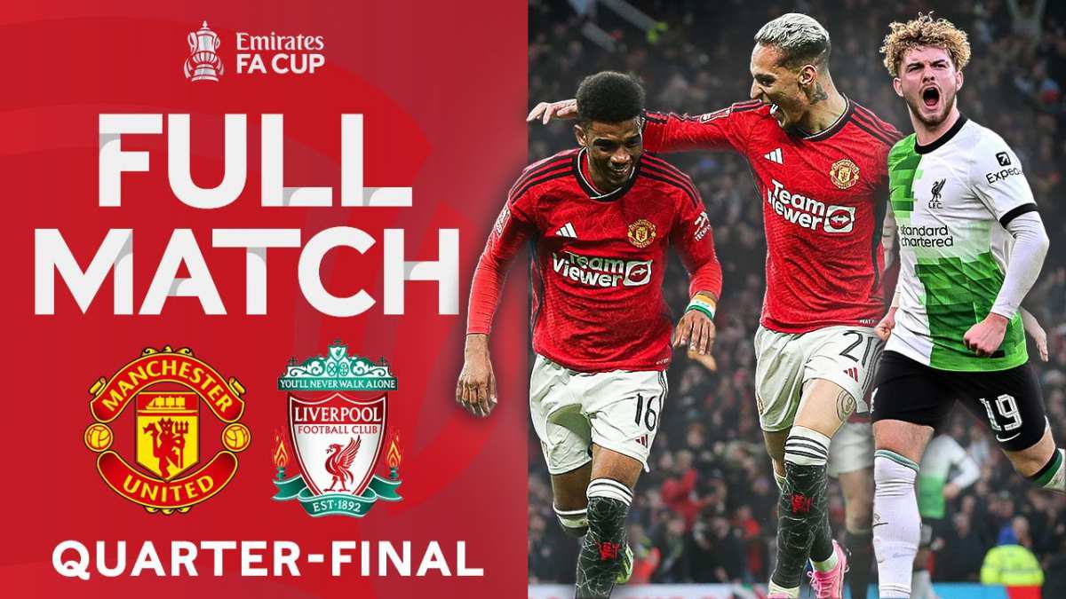 Watch Latest football highhlights, Watch the highlights, the noteworthy plays, and the thrilling tackles in the match Manchester United vs Liverpool FULL MATCH | Quarter-Final | Emirates FA Cup 2023-24. FULL MATCH Manchester United vs Liverpool Quarter-final Emirates FA Cup 2023-24, Video Manchester United vs Liverpool FULL MATCH FA Cup 2023-24, Video Manchester United vs Liverpool all goals & highlights, Manchester United Full Goals Highlight, Manchester Utd Full Goals Highlight, Liverpool Full Goals Highlight, Latest Football Full Highlights, Latest Football Highlights, Football Full Goals Highlight, Football Full Highlight