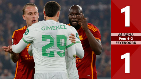 Watch Video AS Roma 1-1 Feyenoord (Pen 4-2) 2024.02.22 Goals Highlights, Cup C2 Europa League, AS Roma 1-1 Feyenoord, Video highlights AS Roma 1-1 Feyenoord, Clip AS Roma 1-1 Feyenoord highlights, See live result AS Roma 1-1 Feyenoord, AS Roma 1-1 Feyenoord, Clip bàn thắng AS Roma 1-1 Feyenoord, Clip Feyenoord 1-1 AS Roma highlights, Clip Penalty AS Roma 1-1 Feyenoord, AS Roma Full Goals Highlight, Feyenoord Full Goals Highlight, Video bóng đá Cúp C2 Châu Âu, Clip kết quả bóng đá Cúp C2 Châu Âu hôm nay