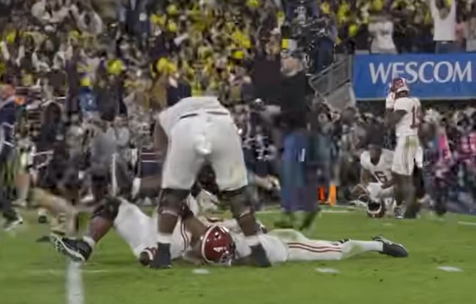 Michigan, Rose Bowl, Jalen Milroe, Alabama, Alabamas FINAL Rose Bowl, Highlights Alabama vs Auburn, Watch highlights Alabama vs Auburn, Video Jalen Milroe reacts after Alabamas 27-20 overtime loss to Michigan, Alabama Crimson Tide, Nick Saban details the STRATEGY behind Alabamas FINAL Rose Bowl play, Video Alabama vs Auburn Football Game Highlights 11-25-2023, Alabama vs Michigan, Video game highlights Alabama vs Michigan, Watch Video NFL Highlights, NFL Highlights, NFL News HOT Video