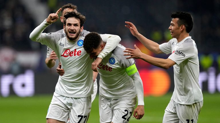 Eintracht Frankfurt 0-2 Napoli 2023.02.21 Full Highlights, Champions League Full Goals Highlight, UEFA Champions League Full Goals Highlights, Watch highlights Eintracht Frankfurt 0-2 Napoli