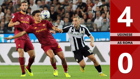 Serie A Highlight, Serie A Full Goals Highlight, Watch Udinese 4-0 AS Roma Full Goals Highlights, Video Highlights Udinese 4-0 AS Roma Full Goals Highlights 2022.09.04, Udinese Full Goals Highlight, AS Roma Full Goals Highlight