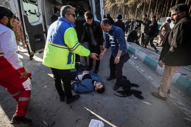 Video Iran Says at Least 103 People Killed, 141 Wounded in Blasts at Ceremony Honoring Slain General, Video At least 103 killed in Iran terrorist attack at event honoring general taken out in US drone strike, Video terrorist attack in Iran, Clip At least 103 killed in Iran terrorist attack, Qassem Soleimani, Clip TERRORISM, Post news hot today, Hot News Video, Video news hot, The hottest news in 2023, News hot today, Hot news today on the world, Hot news today, US news video today, US news today, US today news