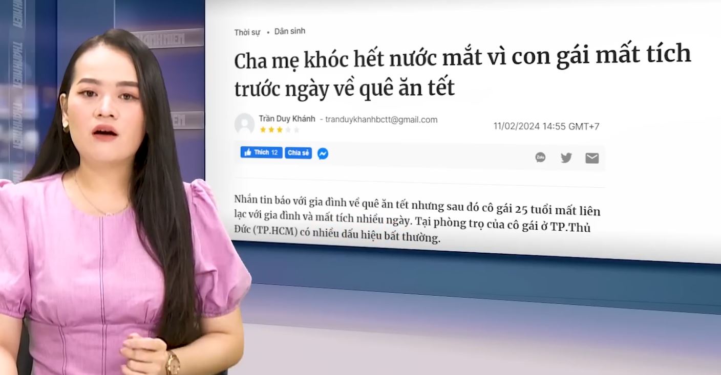 Clip vụ án cô gái bị giết hại ở Thủ Đúc, Clip vụ án cô gái mất tích ở Thủ Đức ngày 29 Tết, Clip vụ án cô gái bị phi tang xác ở quận Thủ Đức, Clip vụ án cô gái bị phân xác phi tang ở Thủ Đức, Clip mới nhất vụ án cô gái mất tích ngày 29 Tết ở Thủ Đức, Chị Vi Thị Thống, Clip Pháp Luật, Clip tin tức pháp luật, Tin tức cuộc sống, Clip tin tức, Tin tức nóng 24h trong ngày