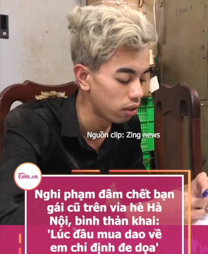 Đối tượng đâm chết bạn gái trên vỉa hè Hà Nội, Đối tượng sát hại bạn gái trên vỉa hè Hà Nội khai gì, Clip đối tượng dùng dao đâm tử vong bạn gái trên vỉa hè Hà nội, Ghen tuông chém bạn gái cũ, Ghen tuông đâm tử vọng bạn gái, Ghen tuông đâm bạn gái tử vong, Clip tin tức pháp luật, Clip tin tức, Tin tức nóng 24h trong ngày