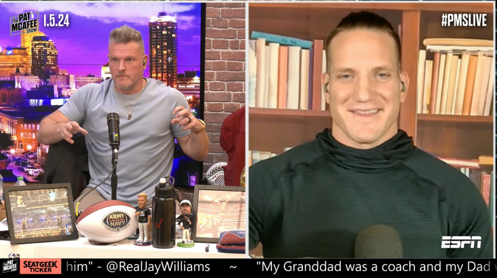 Video Pat McAfee, Clip McAfee called out ESPN executive Norby Williamson, Video clip Norby Williamson, Norby Williamson, Pat McAfee, Video Pat McAfee accused ESPN executive Norby Williamson of attempting to sabotage his show, News hot today, Hot news today, Post news hot today, Video news hot, Hot News Video, Hot news today on the world, Today News Philadelphia, US today news, US news today, Shock news today, Video Russia News HOT Today, Moscow News HOT Today Video, Latest today news video, Today news Video, US news video today