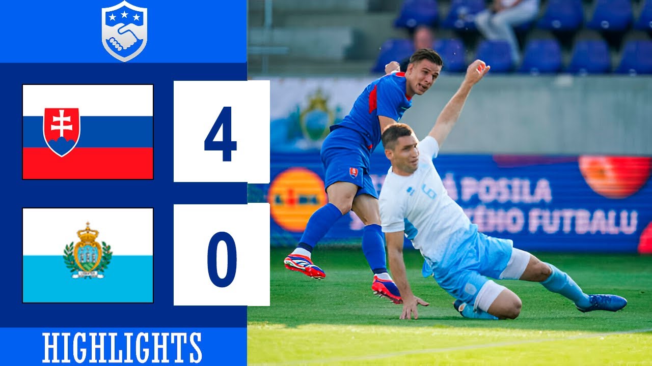 Watch VIDEO Slovakia 4-0 San Marino 2024.06.05 All Goals Highlights, Friendly Match, Giao Hữu Friendly Match, Highlights Slovakia 4-0 San Marino, Video Slovakia 4-0 San Marino highlights, See live result Slovakia 4-0 San Marino, Clip bàn thắng Slovakia 4-0 San Marino, Video trận đấu Slovakia 4-0 San Marino, Slovakia Full Goals Highlight, San Marino Full Goals Highlight, Giao Hữu Quốc Tế, Cup bóng đá Giao Hữu Quốc Tế, Clip bóng đá Giao Hữu Quốc Tế, Cup Giao Hữu, Bóng đá giao hữu